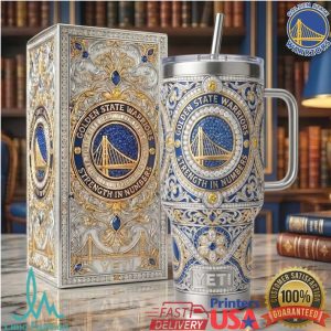 Golden State Warriors Strength in Numbers 20oz Retro NBA Fan Gift Stainless Steel Insulated Tumbler