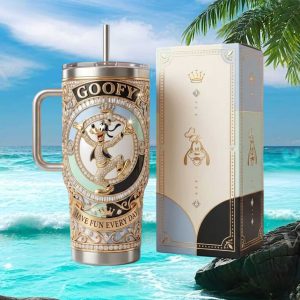 Goofy Disney Have Fun Every Day Vintage 20oz Style Kids Fans Gift Stainless Steel Insulated Tumbler