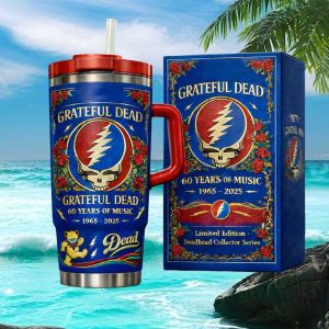 Grateful Dead 60 Years of Music Steal Your Face Anniversary 40oz Tumbler
