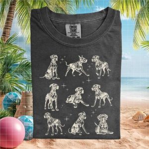 Great Dane Dog Breed Celestial Star Graphic Vintage Aesthetic T Shirt