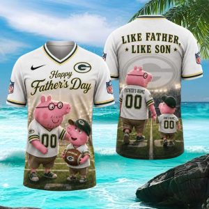 Green Bay Packers Custom Father's Day NFL Fan Apparel T Shirt