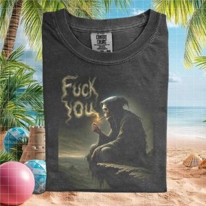 Grim Reaper Smoking Cigarette Dark Humor Graphic Comfort Colors T Shirt