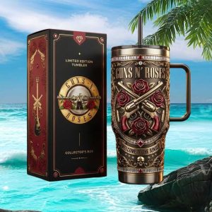 Guns N Roses Welcome To The Jungle 2026 World Tour Rock Stainless Steel Insulated Tumbler