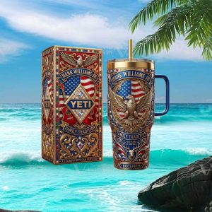 Hank Williams Jr Family Tradition Bocephus Country Tour Vintage Retro 20oz Gift Fans Stainless Steel Insulated Tumbler