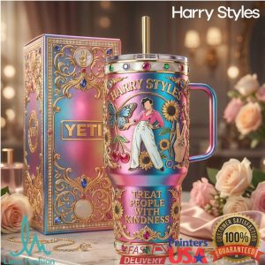 Harry Styles Treat People With Kindness Love On Tour 2024 Retro Stainless Steel Insulated Tumbler