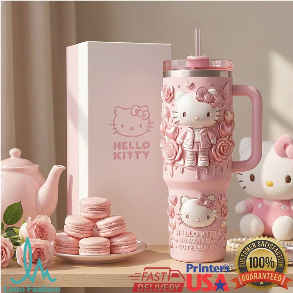 Hello Kitty Kawaii Pink Roses Retro 20oz Cute Luxury Fan Gift Stainless Steel Insulated Tumbler Hello Kitty Kawaii Pink Roses Retro 20oz Cute Luxury Fan Gift Stainless Steel Insulated Tumbler