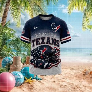 Houston Texans Helmet Graphic Stadium Football T Shirt