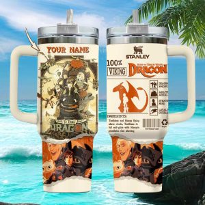 How To Train Your Dragon Viking Ingredients Retro Personalized Gifts For Fans Stainless Steel Insulated Tumbler