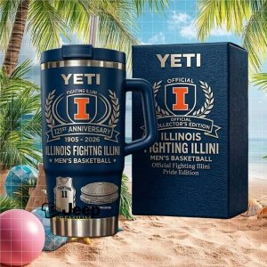 Illinois Fighting Illini 121st Anniversary Men's Basketball Pride Edition Stainless Steel Insulated Tumbler