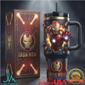 Iron Man The Armored Avenger Marvel Superhero Vintage 2026 Fan Gift Stainless Steel Insulated Tumbler