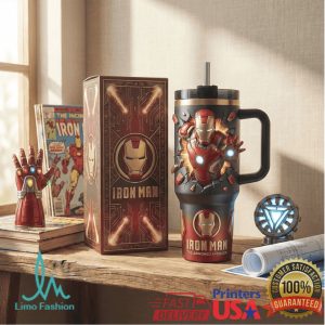 Iron Man The Armored Avenger Marvel Superhero Vintage 2026 Fan Gift Stainless Steel Insulated Tumbler