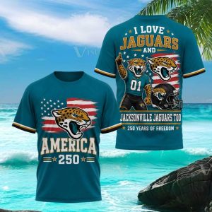 Jacksonville Jaguars America 250 Years Freedom T Shirt