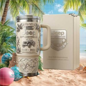 Jeep 85th Anniversary 1941 2026 Commemorative Edition Vintage Gift for Car Lovers Stainless Steel Insulated Tumbler
