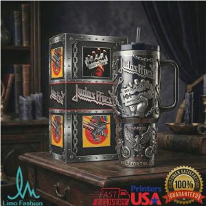 Judas Priest British Steel World Tour 1980 Vintage Heavy Metal 20oz Stainless Steel Insulated Tumbler