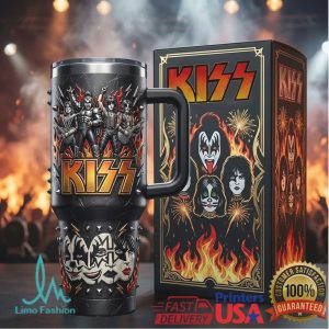 KISS End Of The Road World Tour Rock Band Retro 20oz Gift Stainless Steel Insulated Tumbler
