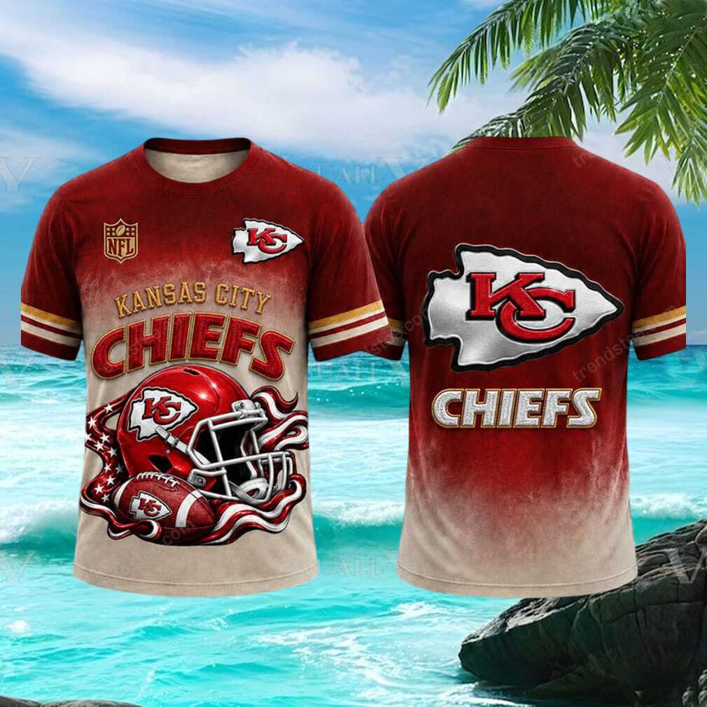 Kansas City Chiefs Arrowhead Helmet Red Gridiron Fan T Shirt Kansas City Chiefs Arrowhead Helmet Red Gridiron Fan T Shirt