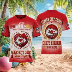 Kansas City Chiefs Heart Logo Pride Loyalty Gameday T Shirt