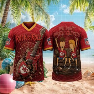 Kansas City Chiefs Rock and Roll Cartoon Fan T Shirt