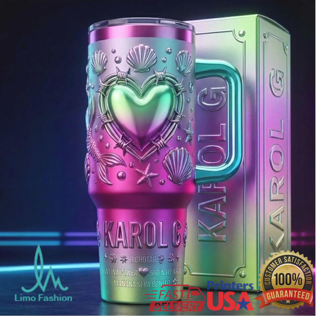 Karol G Mañana Será Bonito Bichota Mermaid 20oz Retro Gift for Fans Stainless Steel Insulated Tumbler Karol G Mañana Será Bonito Bichota Mermaid 20oz Retro Gift for Fans Stainless Steel Insulated Tumbler