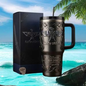 Keith Urban Wasted Time Country Music Tour 2024 Retro 40oz Gifts for Fans Stainless Steel Insulated Tumbler