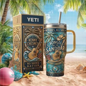 Kenny Chesney Songs For The Sandbar No Shoes Nation Beach Stainless Steel Insulated Tumbler