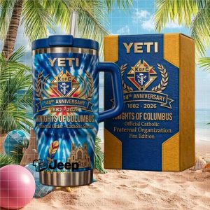 Knights of Columbus 144th Anniversary 1882 2026 Catholic Fraternal Organization Fan Stainless Steel Insulated Tumbler