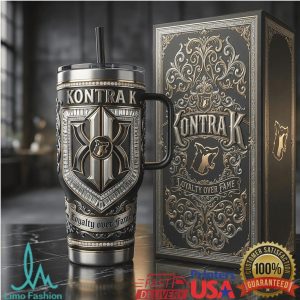 Kontra K Loyalty Over Fame German Rap Vintage 2026 Fan Gift Stainless Steel Insulated Tumbler