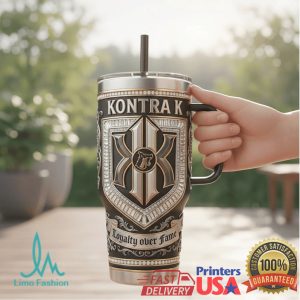 Kontra K Loyalty Over Fame German Rap Vintage 2026 Fan Gift Stainless Steel Insulated Tumbler