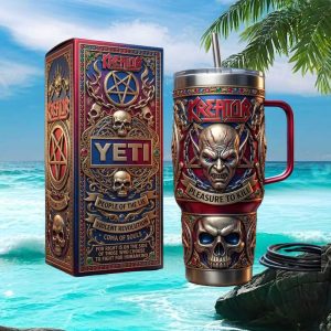 Kreator Pleasure To Kill Violent Revolution 2026 Retro Metal Fan Gift Stainless Steel Insulated Tumbler