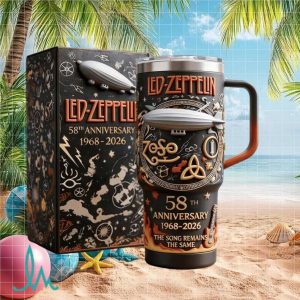 Led Zeppelin 58th Anniversary 1968 2026 The Song Remains Same Stainless Steel Insulated Tumbler