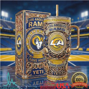 Los Angeles Rams House Est 1937 Retro 20oz Fan Gift Stainless Steel Insulated Tumbler