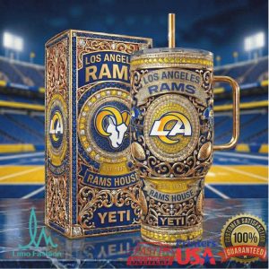 Los Angeles Rams House Est 1937 Retro 20oz Fan Gift Stainless Steel Insulated Tumbler