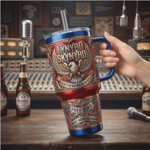 Lynyrd Skynyrd Southern Rock Tour Vintage 20oz Gift for Music Fans Stainless Steel Insulated Tumbler