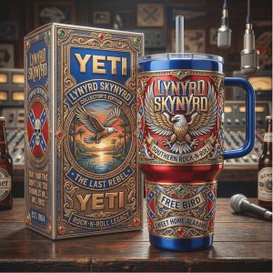 Lynyrd Skynyrd Southern Rock Tour Vintage 20oz Gift for Music Fans Stainless Steel Insulated Tumbler
