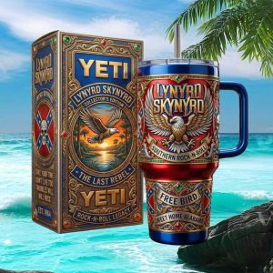 Lynyrd Skynyrd The Last Rebel Rock Legacy 1964 Vintage Gift Stainless Steel Insulated Tumbler