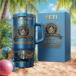 Manchester City Carabao Winners 2026 Official Champions Fan Edition Stainless Steel Insulated Tumbler