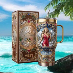 Mariah Carey Milano Cortina 2026 Winter Olympics Retro Gift for Fans Stainless Steel Insulated Tumbler