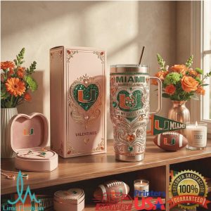 Miami Hurricanes In My Canes Era Vintage 20oz Valentines Fan Gift Stainless Steel Insulated Tumbler
