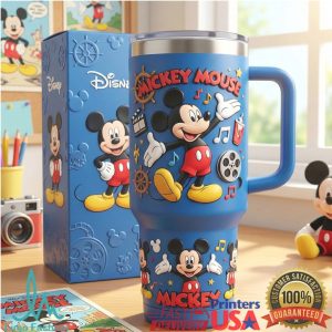 Mickey Mouse Disney Classic Movie Style Retro 20oz Gift Fans Stainless Steel Insulated Tumbler