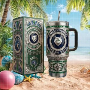 Minnesota Timberwolves Raised By Wolves 1995 2025 Vintage Retro 20oz Gift Fans Stainless Steel Insulated Tumbler