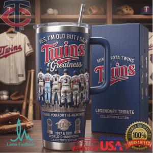 Minnesota Twins 1987 1991 World Champions Vintage 20oz Legendary Tribute Gift Stainless Steel Insulated Tumbler