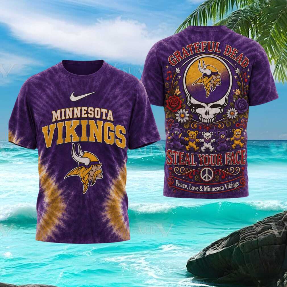 Minnesota Vikings Grateful Dead Steal Your Face Tie Dye T Shirt Minnesota Vikings Grateful Dead Steal Your Face Tie Dye T Shirt