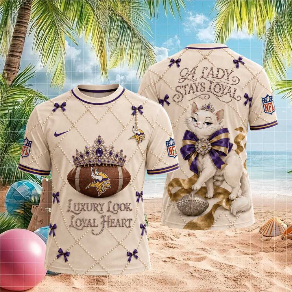 Minnesota Vikings White Cat A Lady Stays Loyal Shirt Minnesota Vikings White Cat A Lady Stays Loyal Shirt