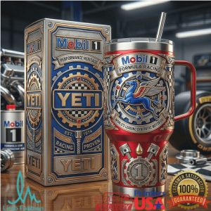 Mobil 1 Formula Racing World Leading Synthetic Motor Oil Retro 2026 Gifts For Men Stainless Steel Insulated Tumbler