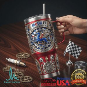 Mobil 1 Formula Racing World Leading Synthetic Motor Oil Retro 2026 Gifts For Men Stainless Steel Insulated Tumbler