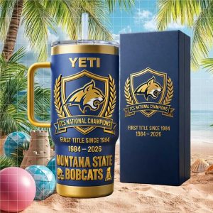Montana State Bobcats FCS National Champions 1984 2026 Anniversary Tumbler