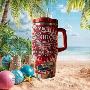 Montreal Canadiens Hockey 117th Anniversary 1909 2026 Tie Dye Fan Gift Stainless Steel Insulated Tumbler