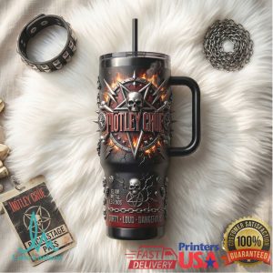 Motley Crue Dirty Loud Dangerous Tour 2026 Heavy Metal Vintage 20oz Men Stainless Steel Insulated Tumbler