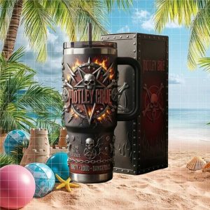 Motley Crue Dirty Loud Dangerous World Tour 2026 Retro Rock Stainless Steel Insulated Tumbler