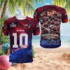 New England Patriots Football Mascot Helmet Red 3D Graphic T Shirt New England Patriots Football Mascot Helmet Red 3D Graphic T Shirt